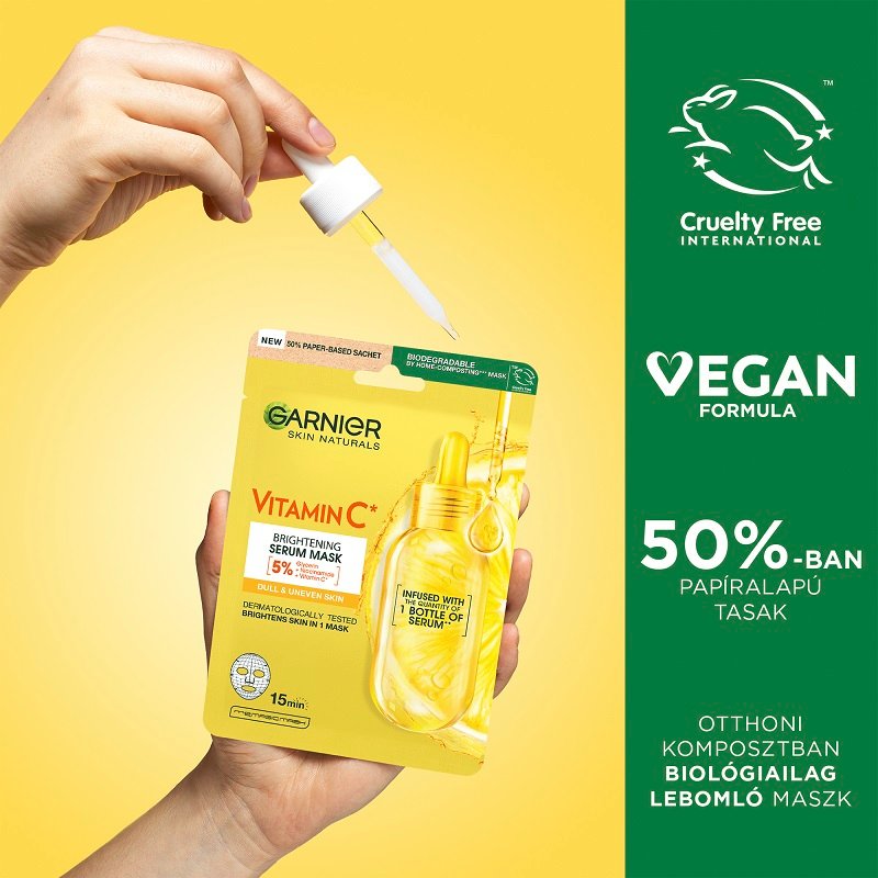 Garnier textilmaszk C-vitaminnal a bőr ragyogásáért - 8